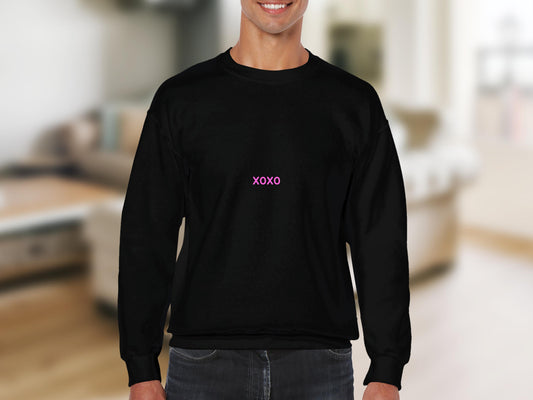 XOXO Graphic Black Long Sleeve Unisex Casual product